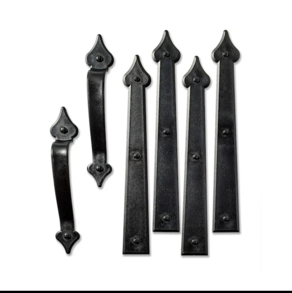 Cre8tive Hardware Classic Spade 6 Pack Plastic Garage Door Magnetic Handles